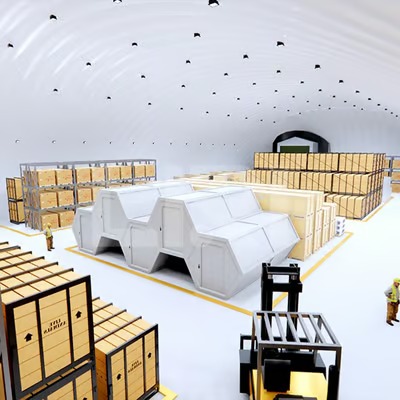 temporary warehouse tent