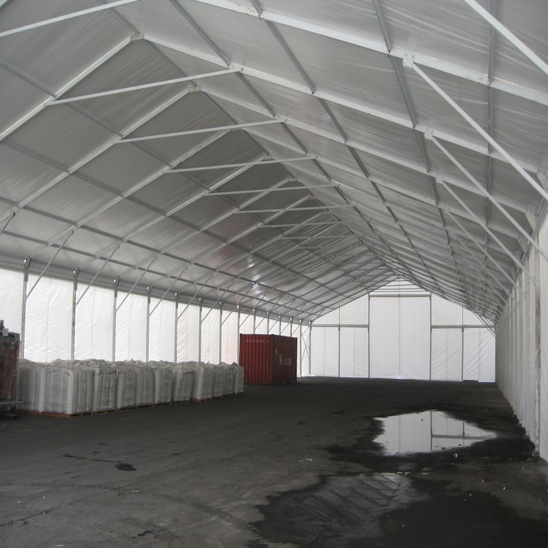 Large Portable Structure Pvc Fabric And Steel Frames Industrial Warehouse Tent